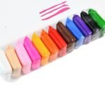 KidWiz 12 Colors Super Light Air Dry Clay Set with Modeling Tools for Kids DIY Art and Craft