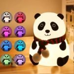 KidWiz Rechargeable Silicone Panda Night Light with 7 Color Changing LED Modes