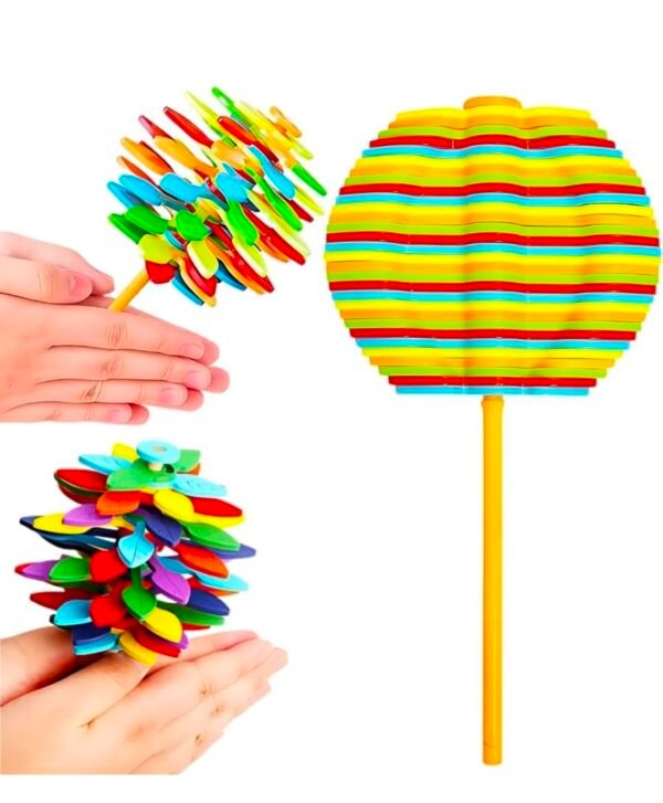 KidWiz Rainbow Spinning Lolipop Fidget Toy for Stress Relief and Anxiety