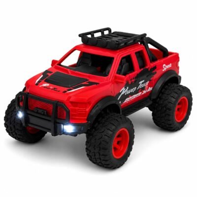 Red remote control monster truck toy car