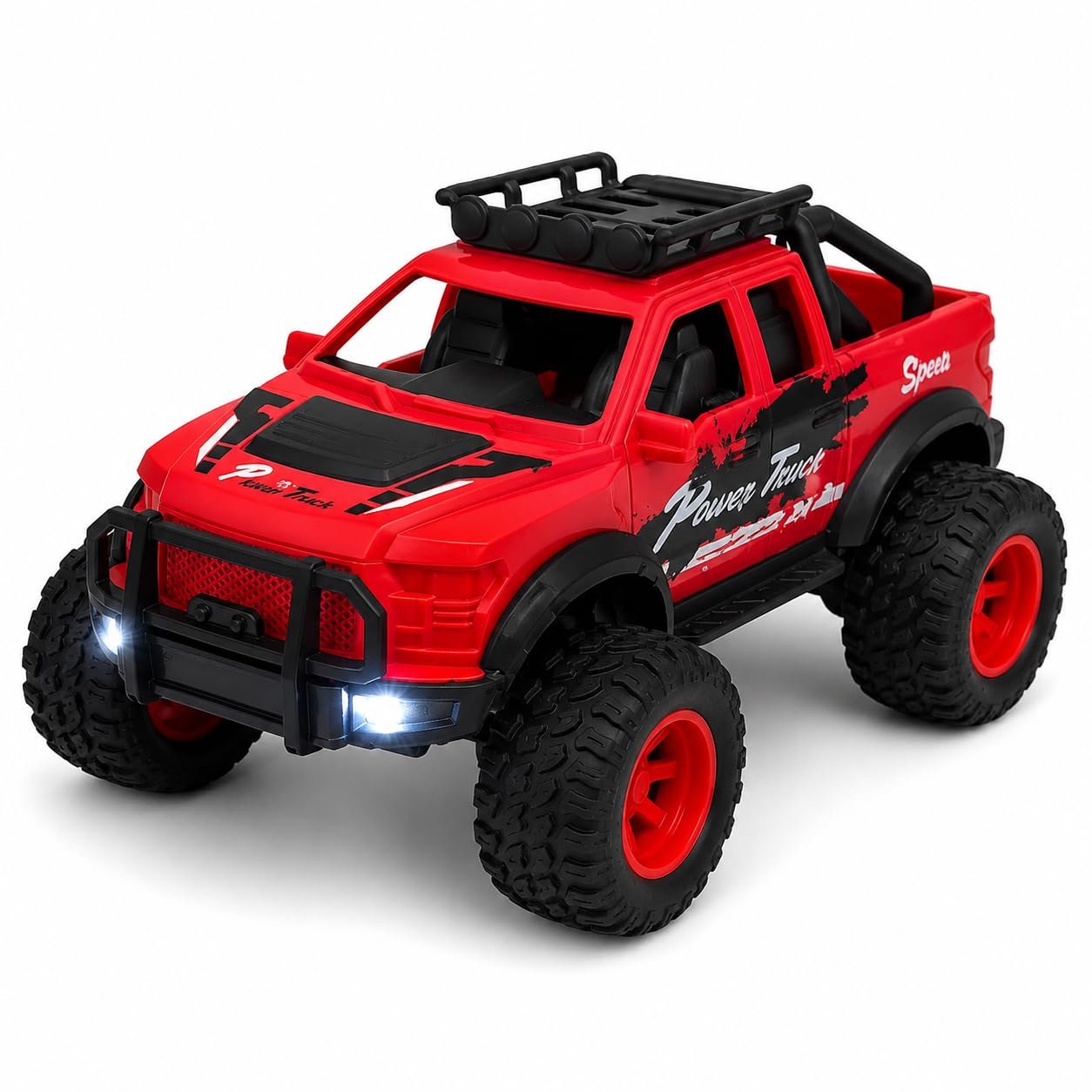 Red remote control monster truck toy car